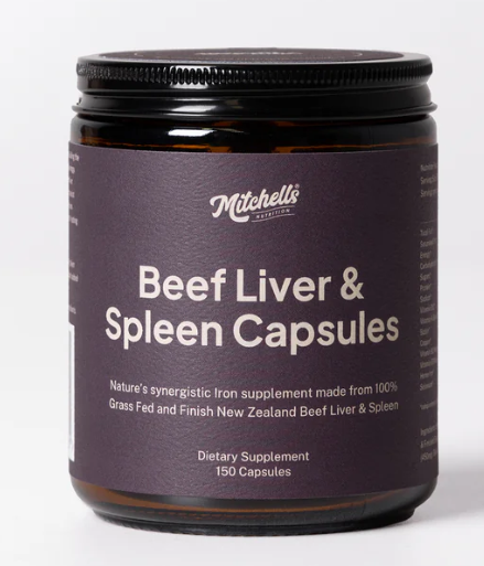 Mitchells Beef Liver&Spleen Capsules 150